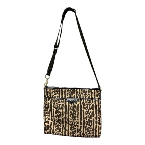 Coach - EC - Animal Print Canvas Crossbody Bag With Adjustable Shoulder Strap - Picture 1 of 12
